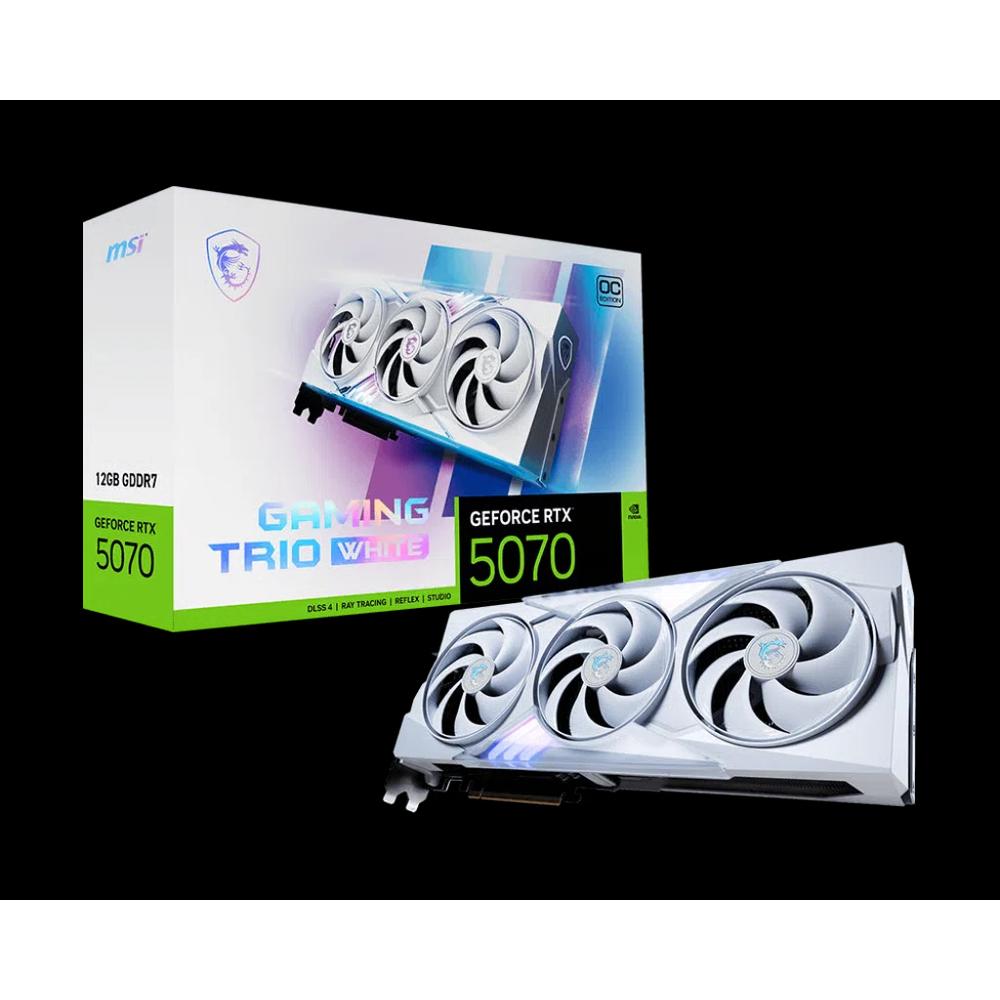 MSI GeForce RTX 5070 12G GAMING TRIO OC WHITE 12GB видеокарта 1