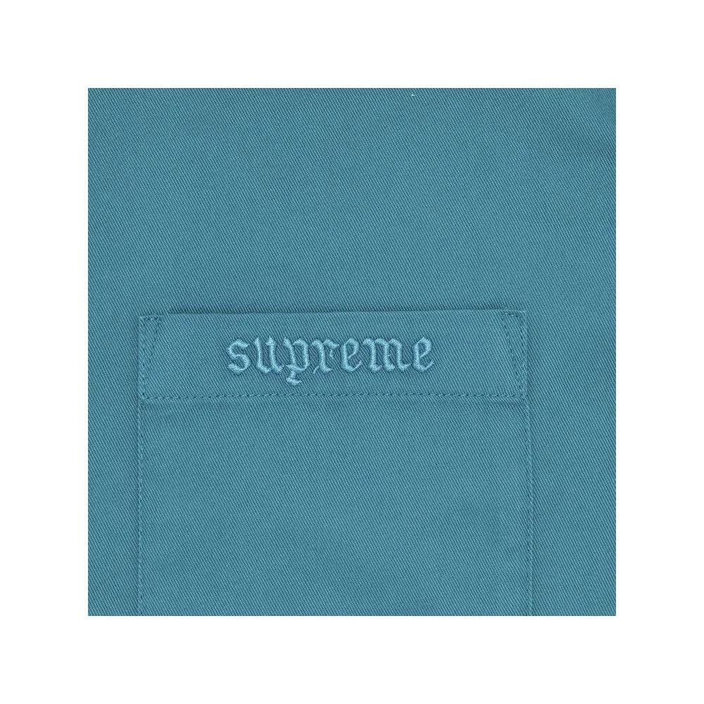 Рубашки на пуговицах Supreme Croc Patch Short-Sleeve Work Shirt 'Teal' 3