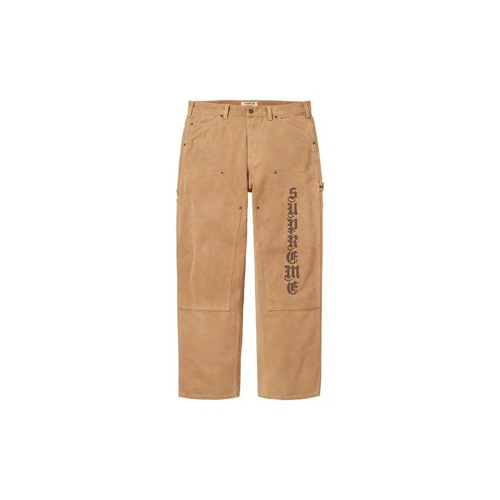 Брюки Supreme x The Great China Wall Double Knee Painter Pant 'Загар' 1