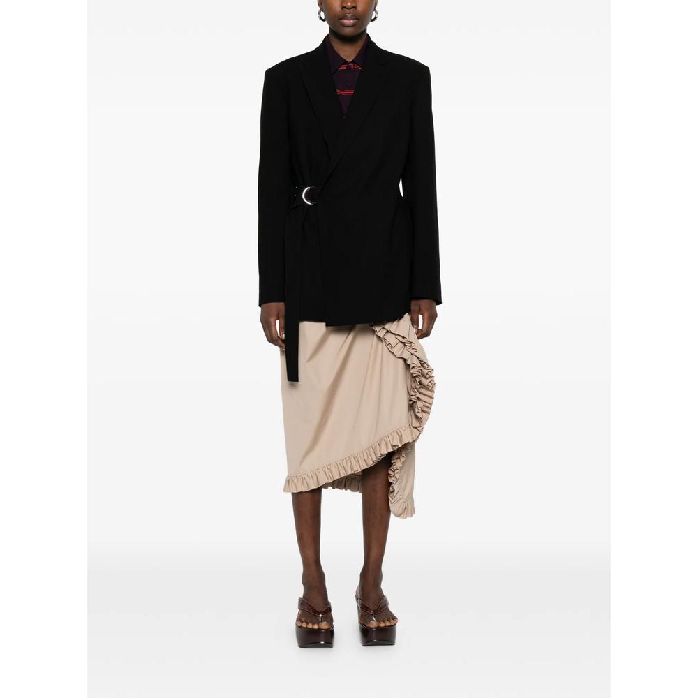 Anagram-embroidered layered-cuff blazer 2