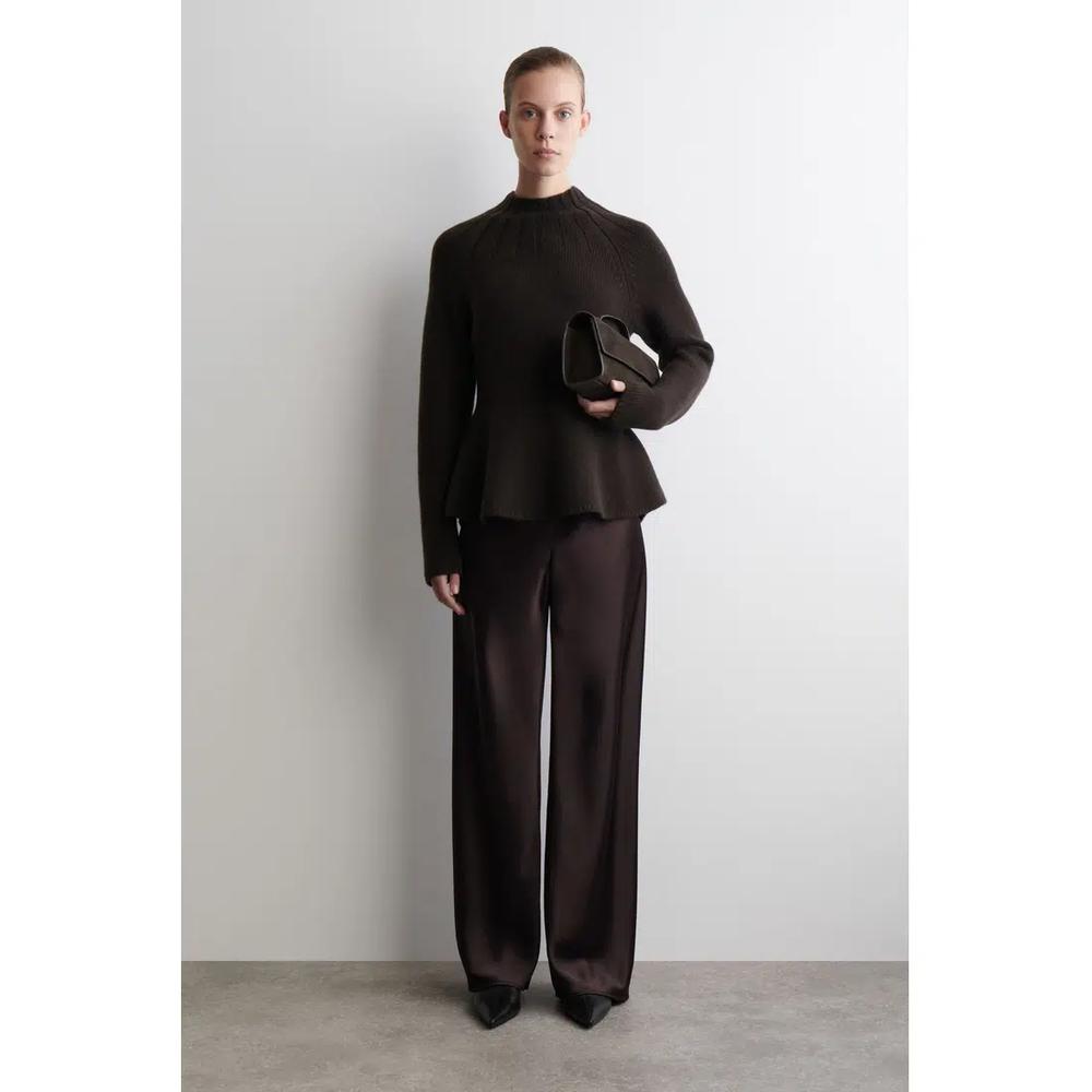 PEPLUM МЕРИНОСОВЫЙ ШЕРСТЯНОЙ ДЖЕМПЕР 2