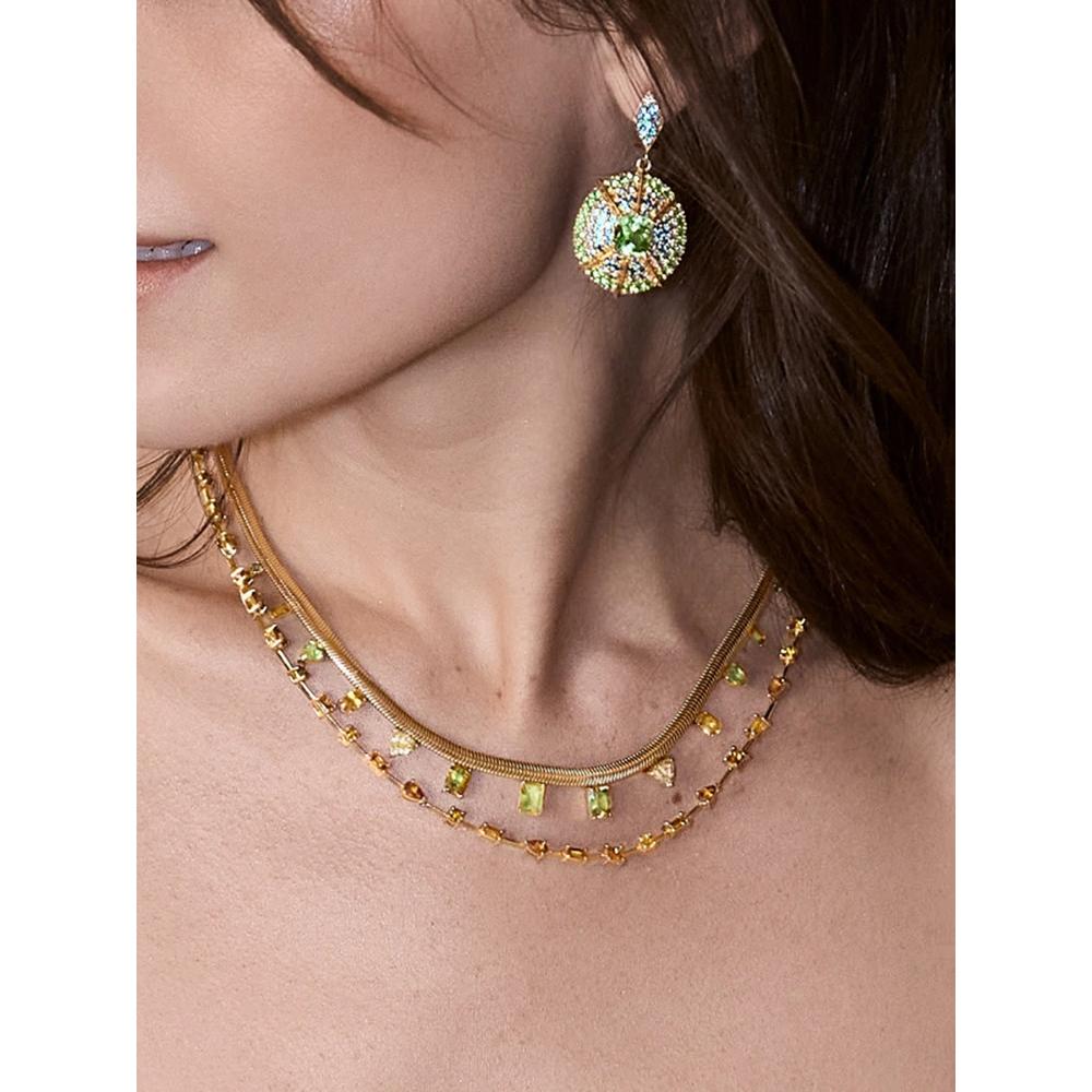Mossy Way medallion earrings 2