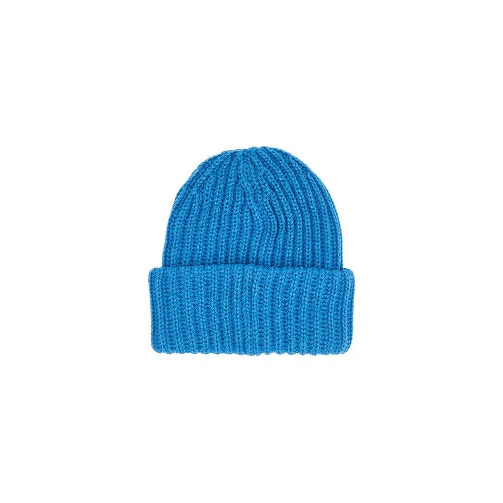 Вязаные шапки Supreme Classic Logo Chunky Ribbed Beanie 'Синий' 2