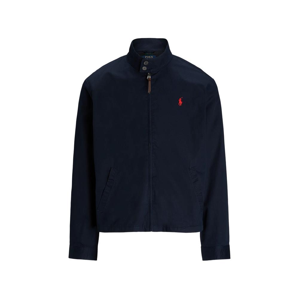 logo-embroidered zip-up jacket 1