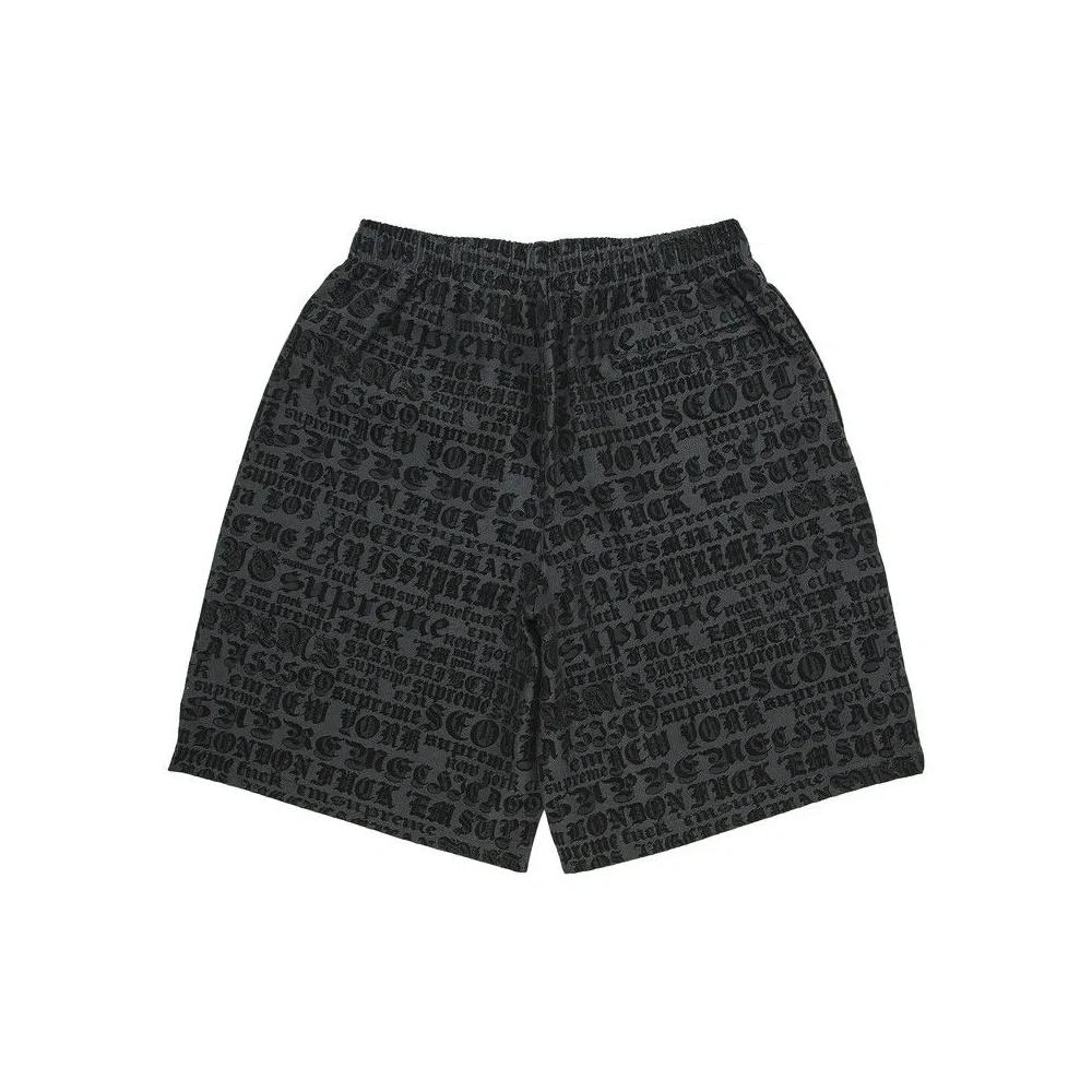 Шорты Supreme Cities Jacquard Short 'Черный' 2