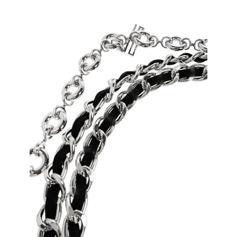 Gzzinnia logo-plaque chain belt 2