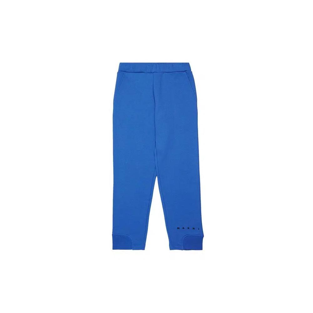 Штаны Marni Kids Unbrushed Fleece Sweatpants 'Blue' 1