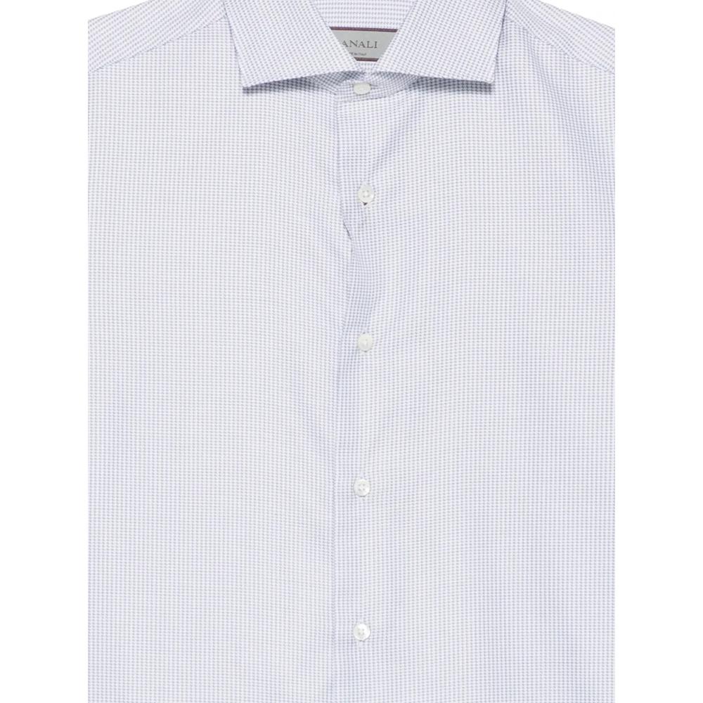 micro-check long-sleeve shirt 3
