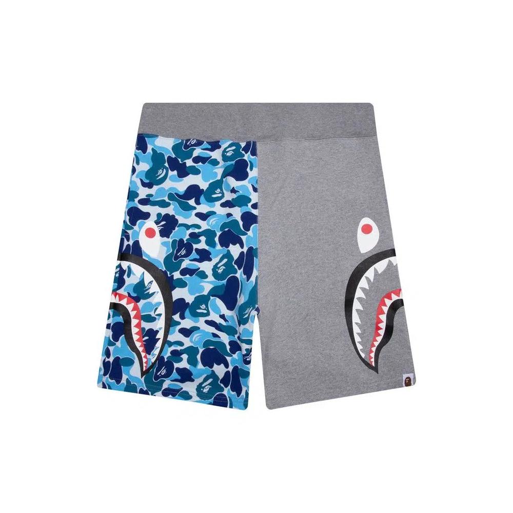 Шорты BAPE ABC Camo Side Shark 'Синие/Серые' 2