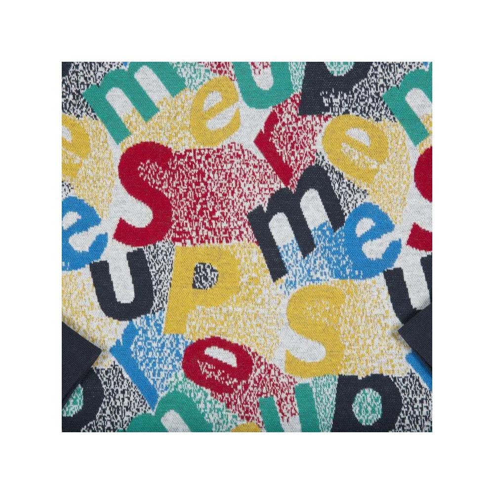 Круглые свитера Supreme Scatter Text Crewneck 'Navy' 2