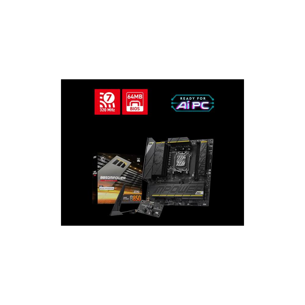 MSI B850 MPOWER Micro-ATX материнская плата (DDR5) 1
