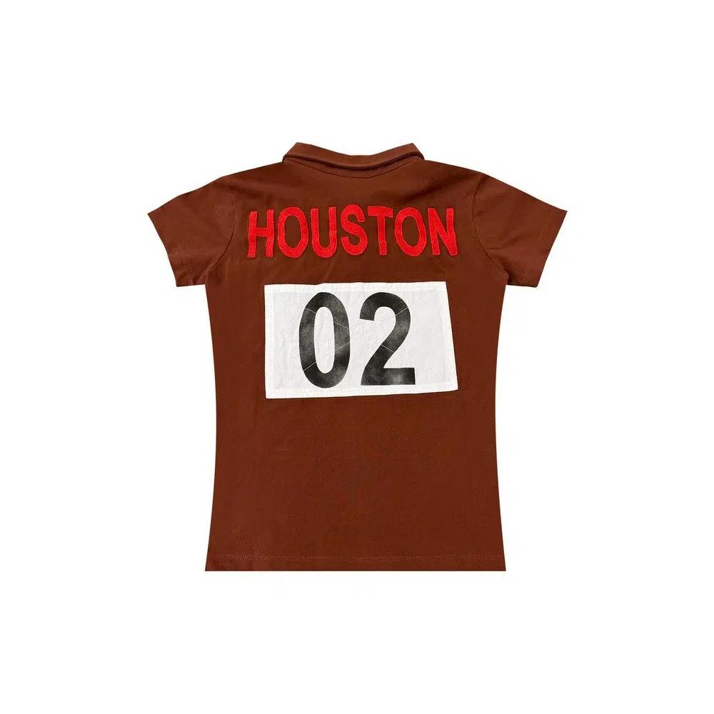 Поло Cactus Jack от Travis Scott x MOWALOLA Houston Polo 'Brown' 2