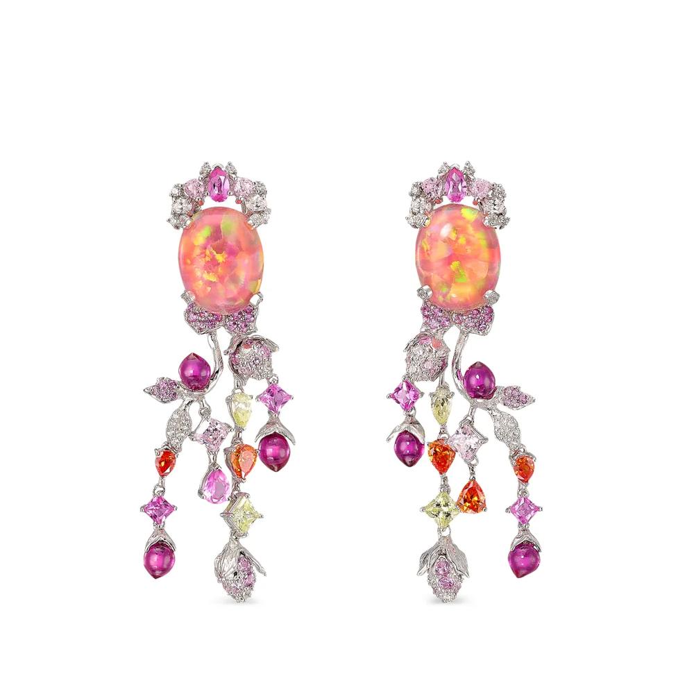 Серьги Passiflora с камнями 1