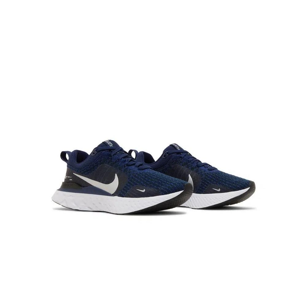 Кроссовки Nike React Infinity Run Flyknit 3 'College Navy Metallic Silver' 8