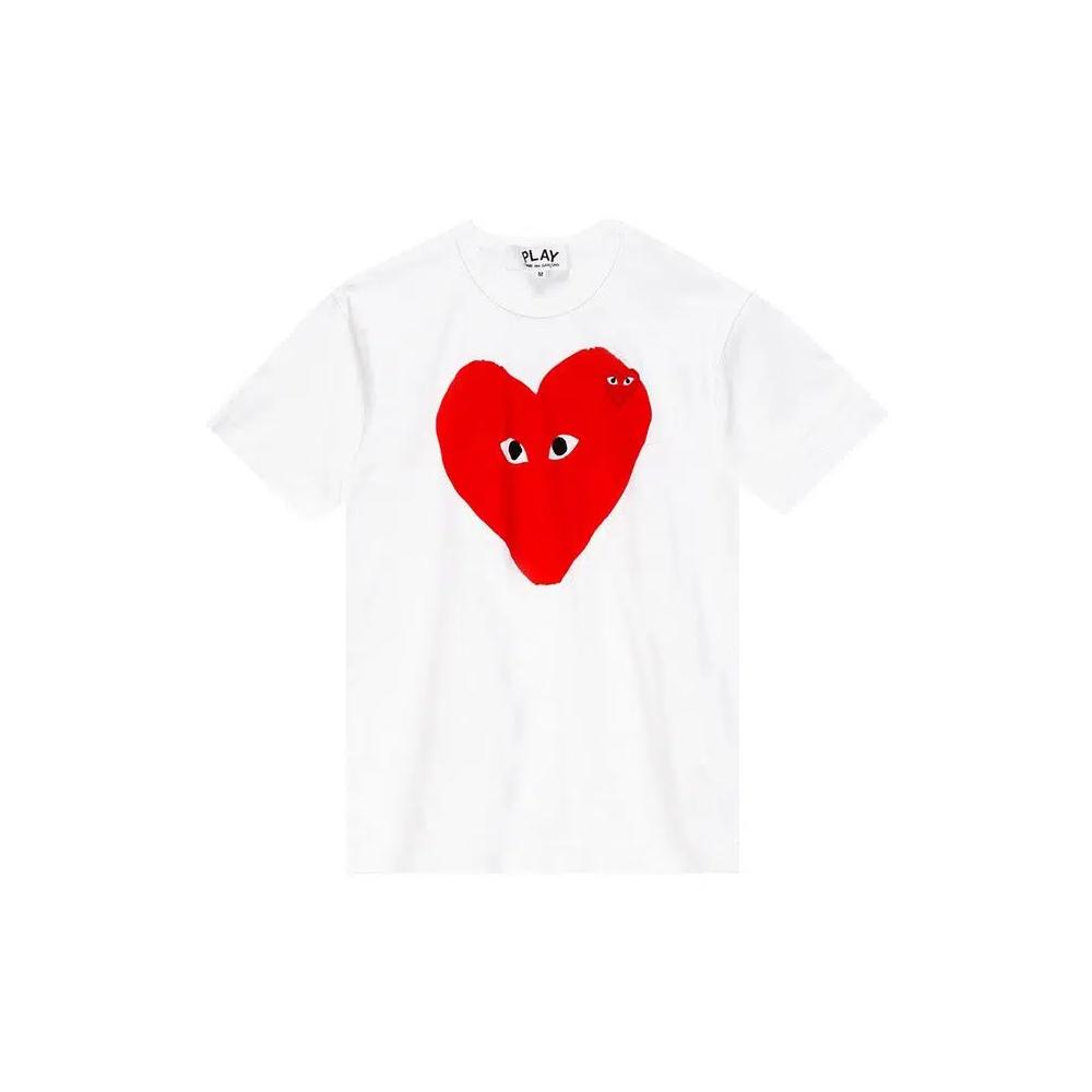 Футболки Comme des Garçons PLAY Big Heart Tee 'White' 1