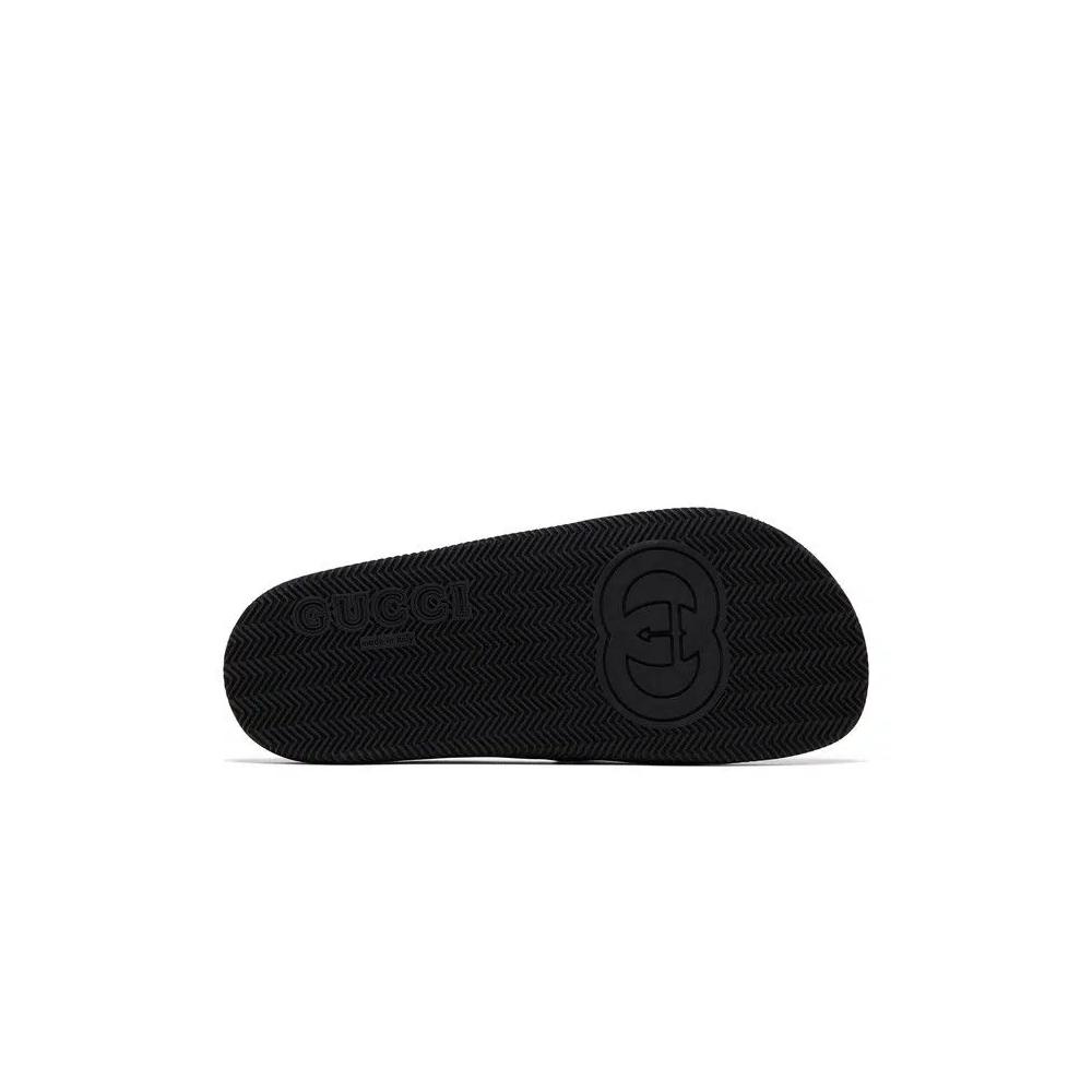 Слайды Gucci Wmns Slide 'Interlocking G - Black Red Green' 4
