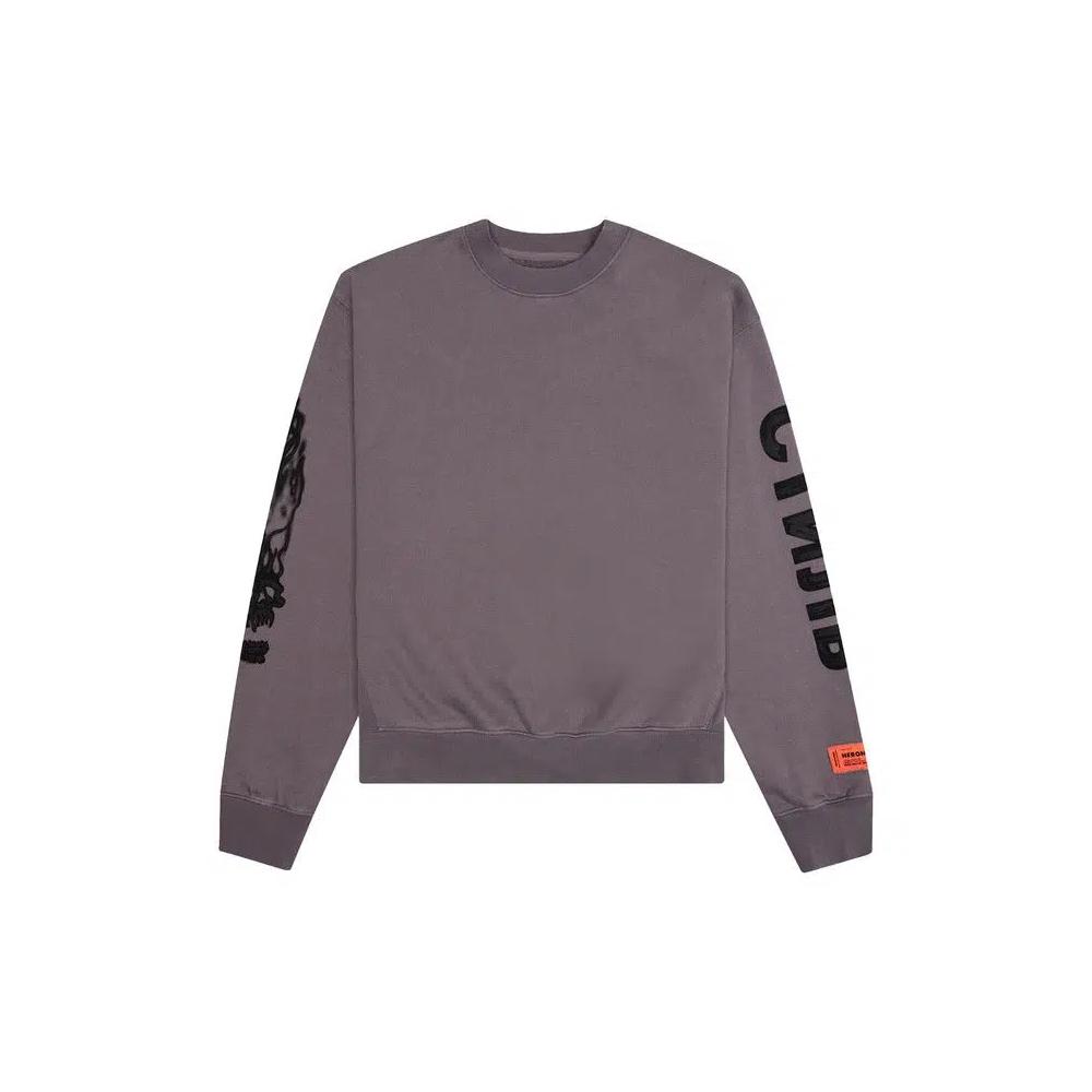 Свитера Heron Preston Flaming Skull Crewneck «Grey/Black» 2