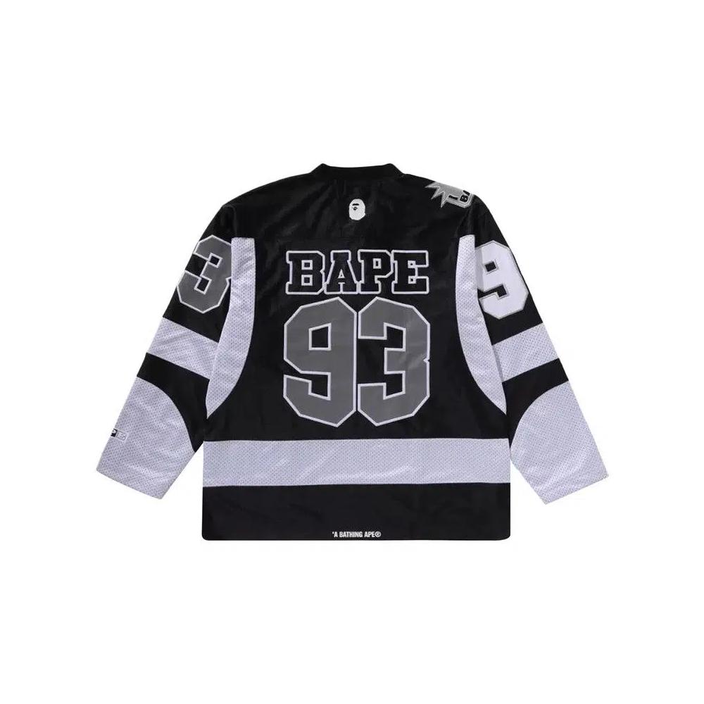 Джерси BAPE Multi Logo Relaxed Fit Long-Sleeve Ice Hockey Jersey 'Черный' 2