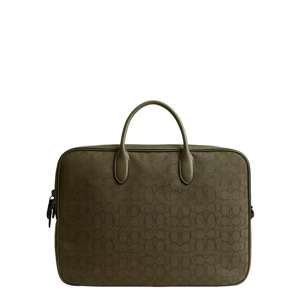 Рабочая сумка Theo In Signature Jacquard - Оливково-зеленый CAK97 5