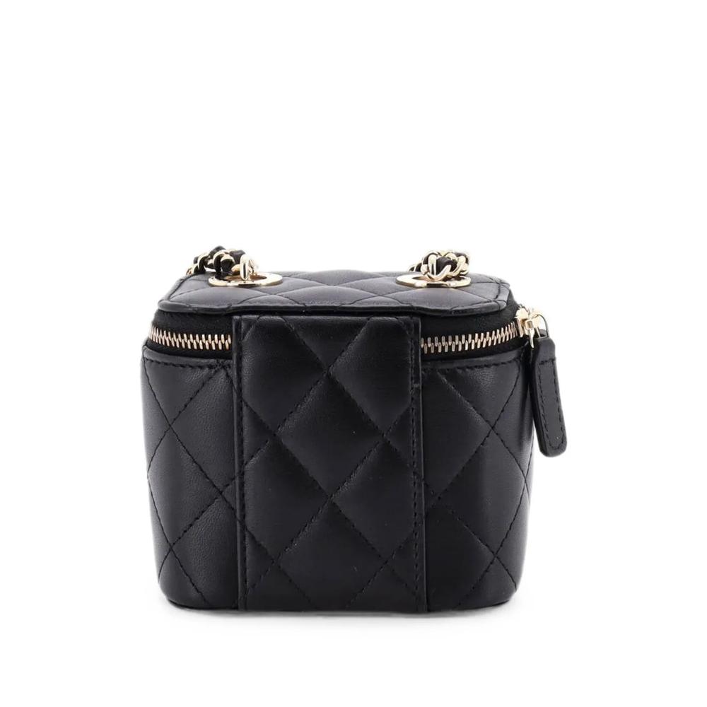 Стеганый мини-клатч Pearl Crush Vanity Case with Chain Quilted Lambskin 2