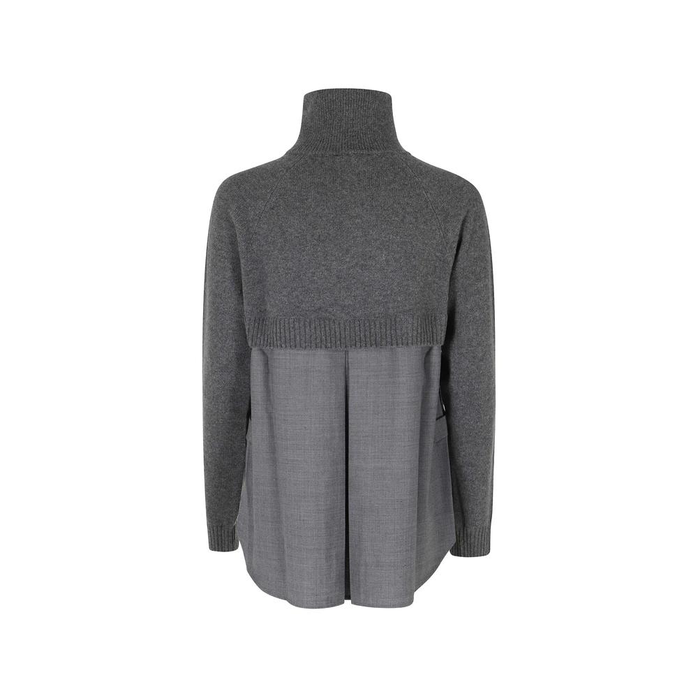 Meg panelled half-zip sweater 2