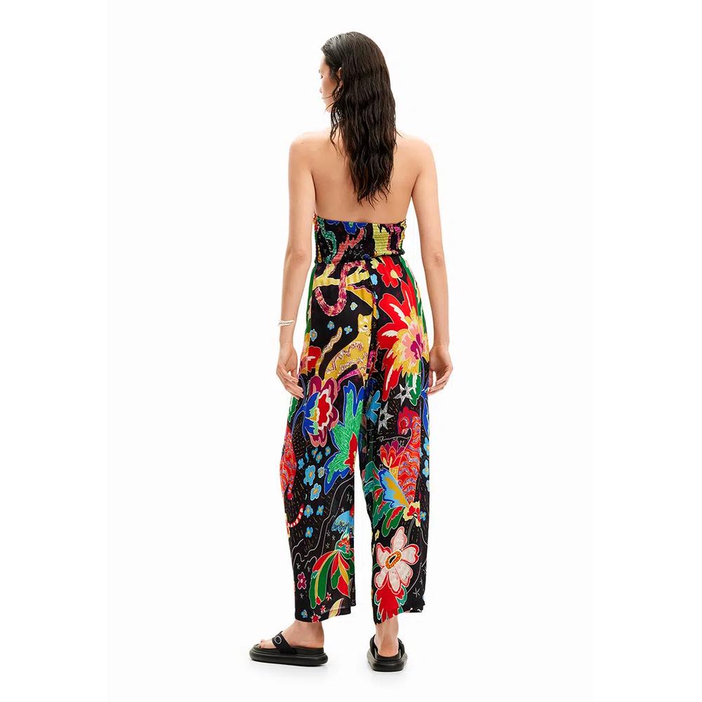 Desigual Женский Комбинезон с Дизайном Джунглей на Завязках. 2