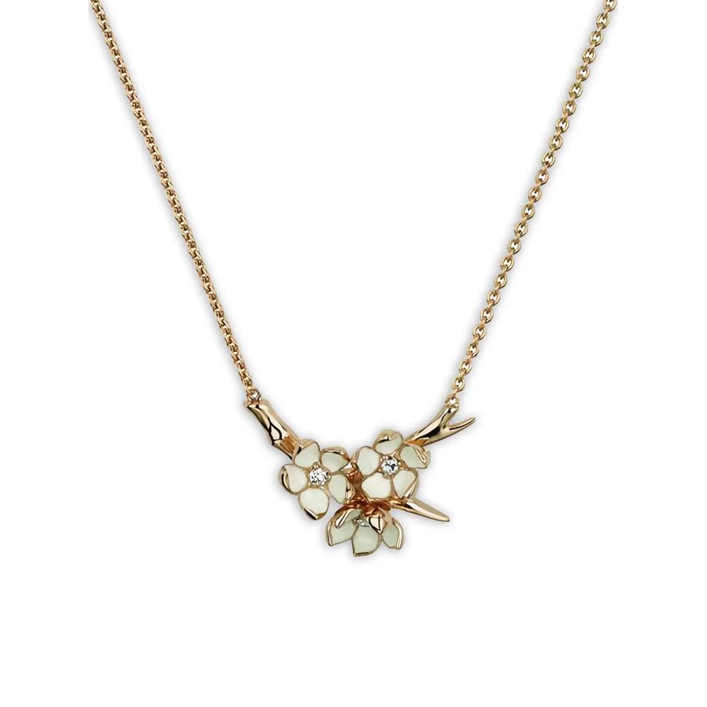 Колье Cherry Blossom Posey из золота и серебра 1