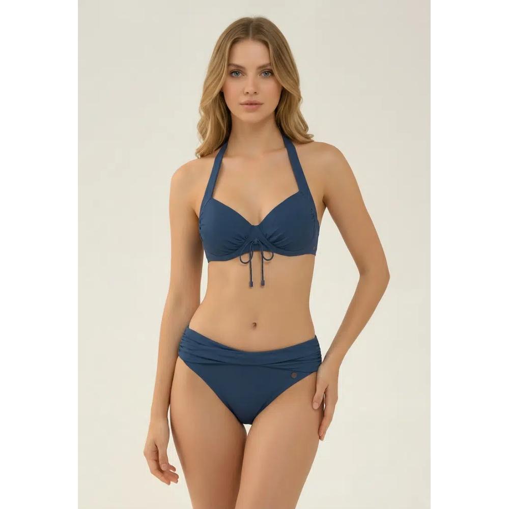 Waterlily Shines Penny Blue топ-халтер с завязками спереди 1