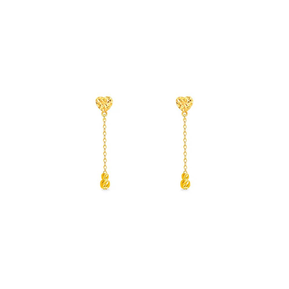 Серьги-капли из золота 375/9K S3 1