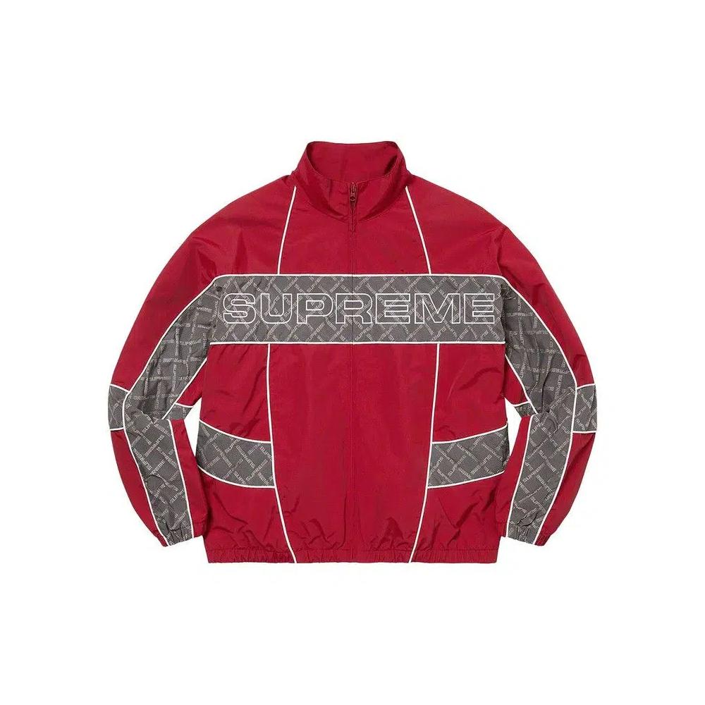 Трековые куртки Supreme Jacquard Panel Track Jacket 'Red' 1