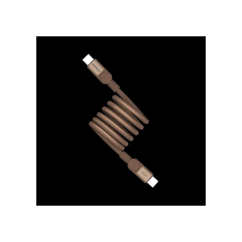 Momax Mag.Link 1M 60W USB-C to USB-C PD магнитный кабель - Sandstone песчаник 1