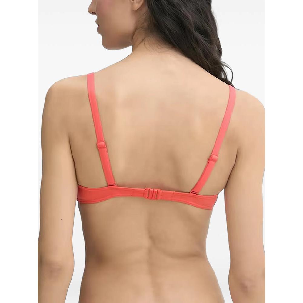Icon ruched bead-embellished bikini top 2