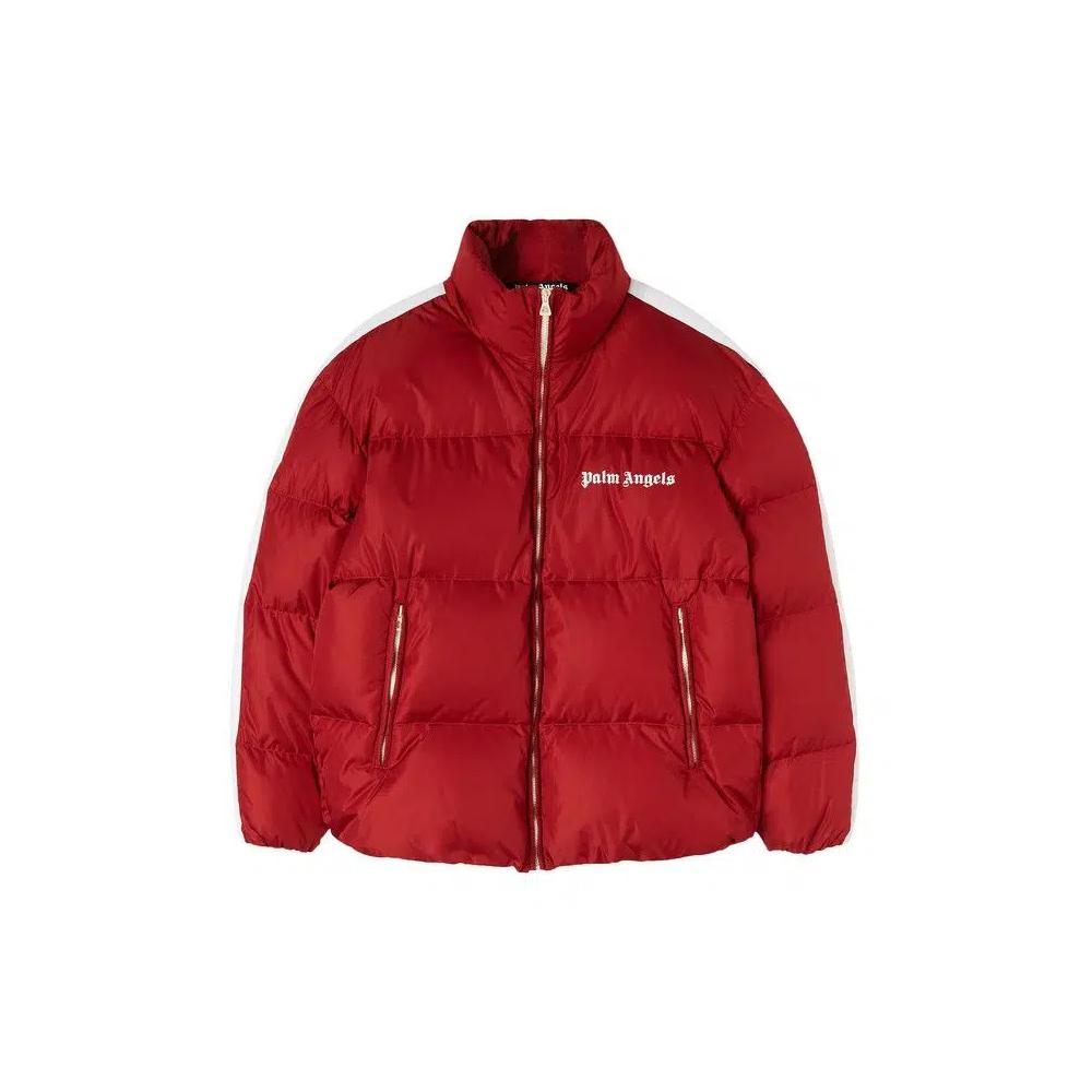 Пуховики Palm Angels Classic Track Down Jacket 'Red/White' 1