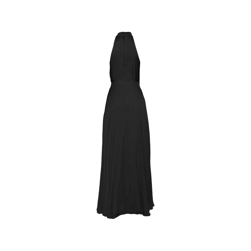 halterneck pleated maxi dress 2