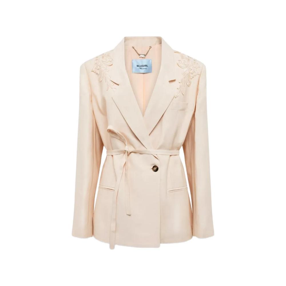 embroidered belted blazer 1