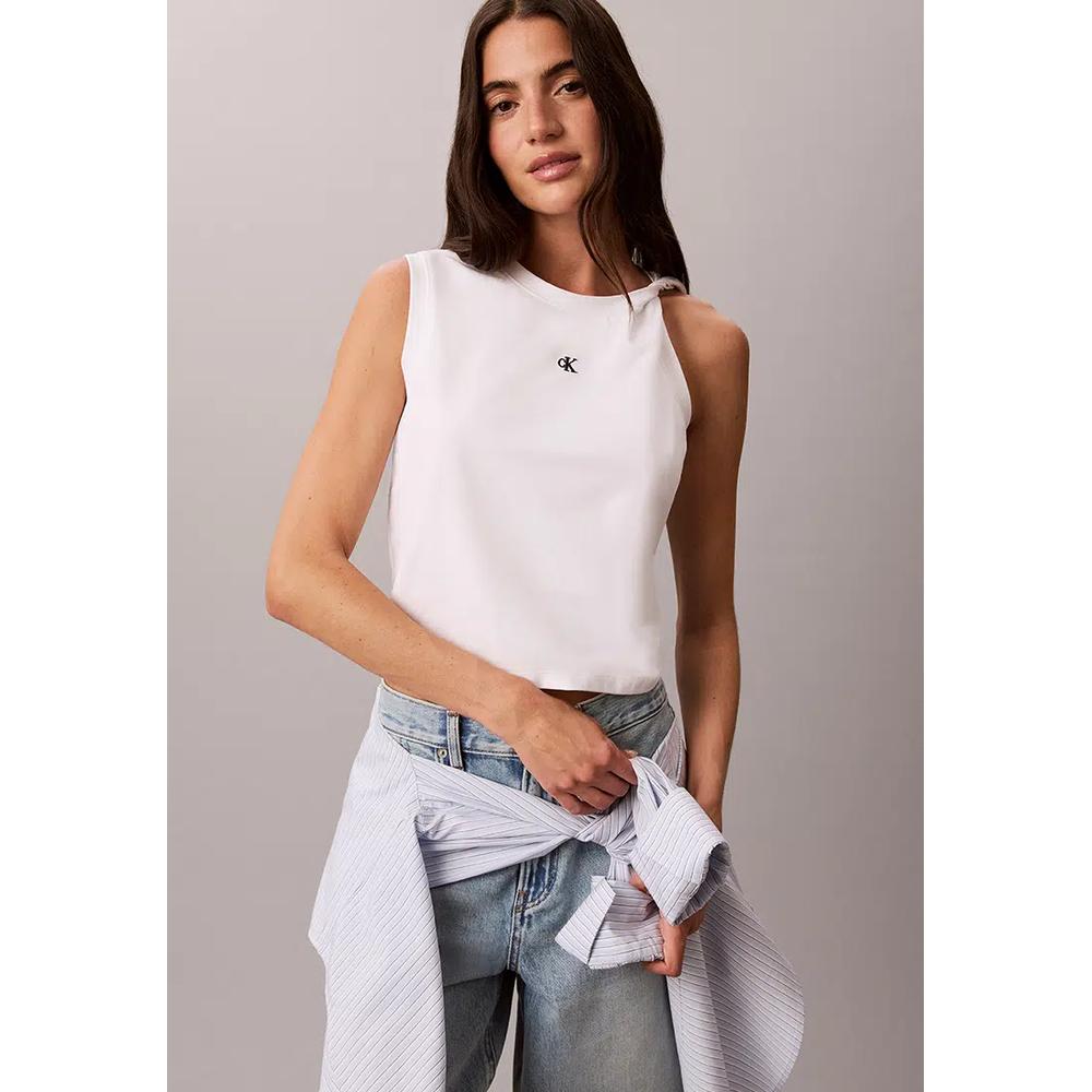 Топ без рукавов из джерси с перекрутом - Calvin Klein Jeans 4
