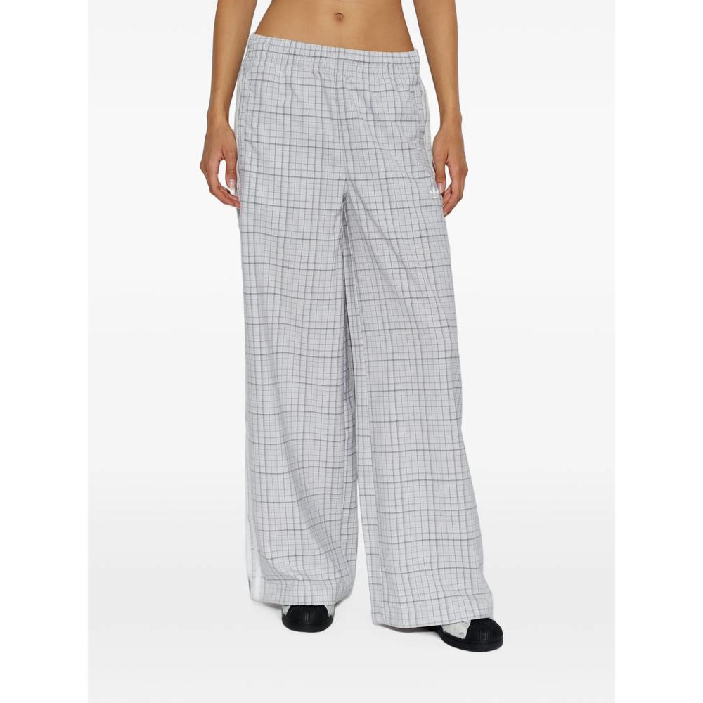 checked wide-leg track pants 3