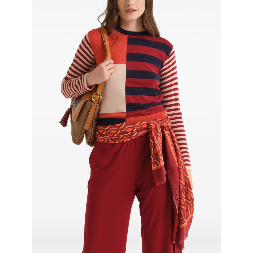 Rhythm Block intarsia-knit long-sleeved T-shirt 2