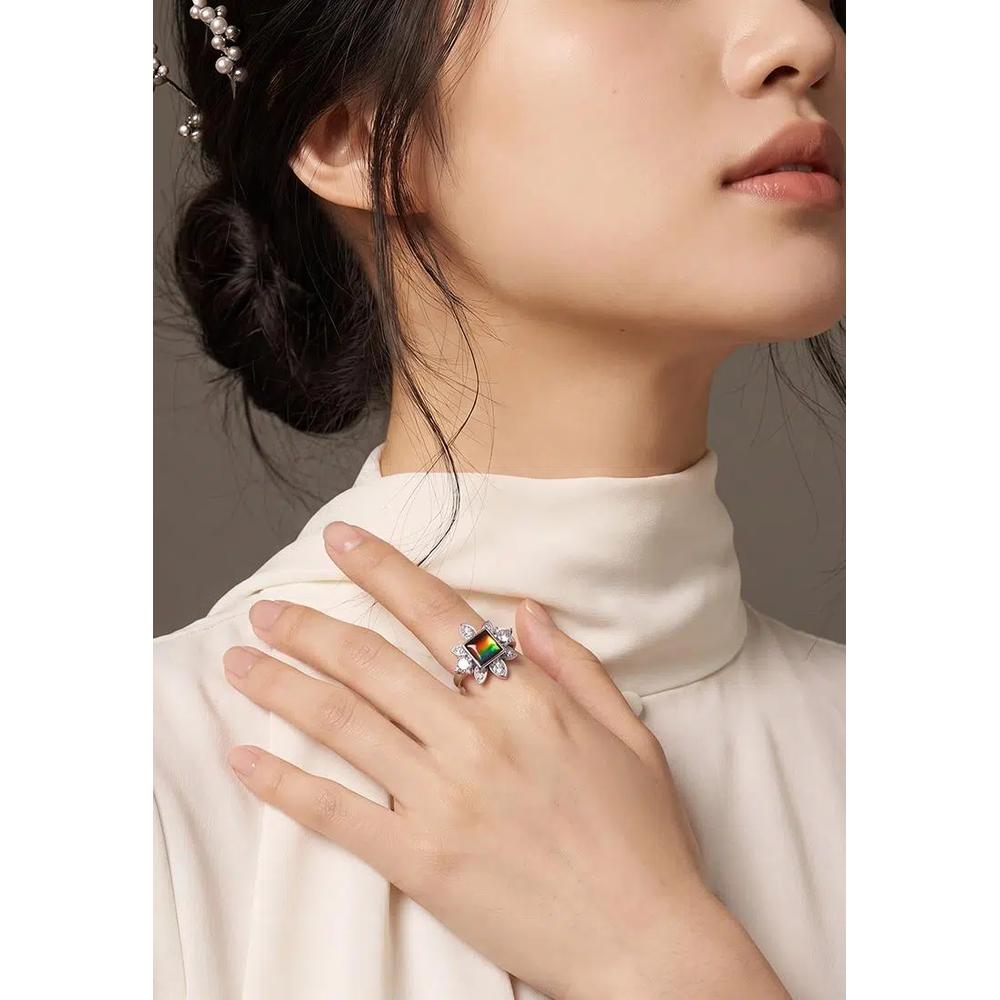 KAIMIRRA AMOUR FLEUR АММОЛИТОВОЕ КОЛЬЦО 062 3