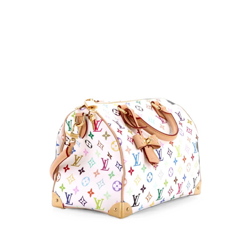 x Takashi Murakami Speedy Soft Bandouliere Bag Monogram Multicolor 30 satchel 2