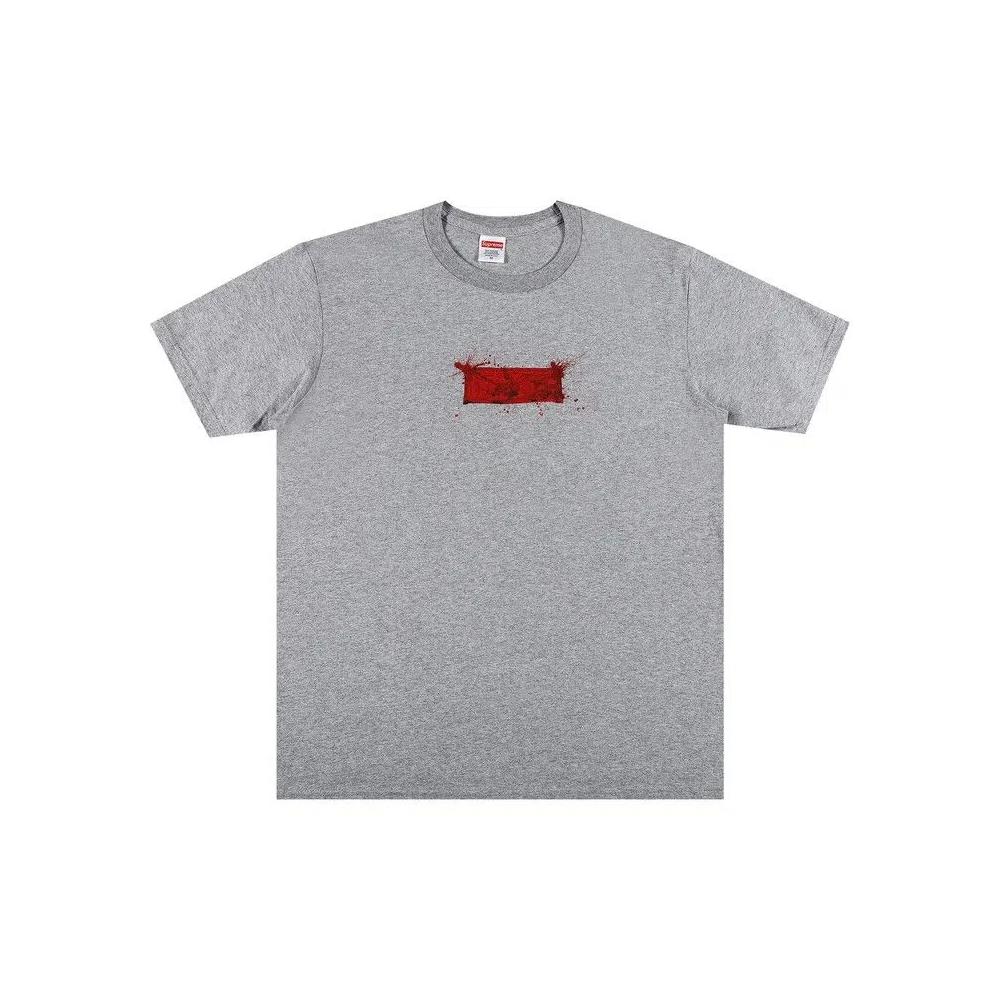 Футболки Supreme Ralph Steadman Box Logo Tee 'Heather Grey' 1