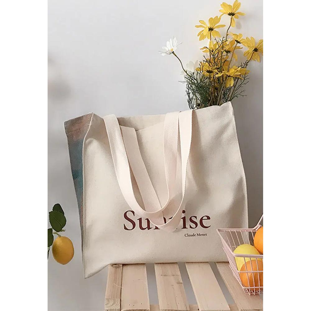 Sunrise Сумка из холста с масляной печатью CA072925 5