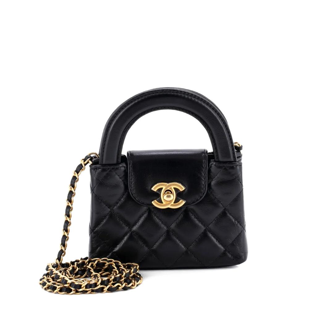 Стеганая сумка через плечо Kelly Top Handle Shopping Bag 1