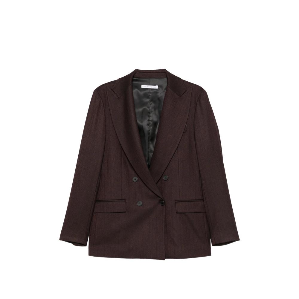 herringbone double-breasted blazer 1