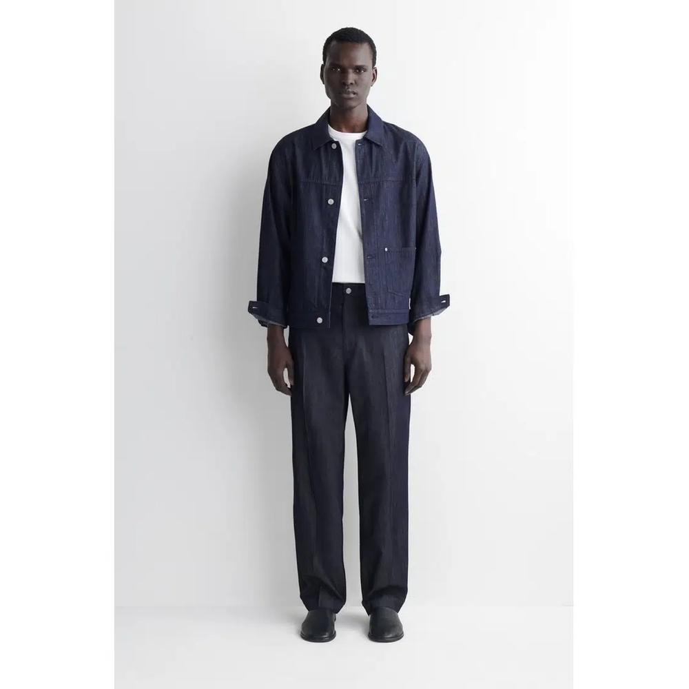 ДЖИНСОВЫЕ БРЮКИ ПРЯМОГО КРОЯ ОБЫЧНОЙ ПОСАДКИ RAW DENIM 1