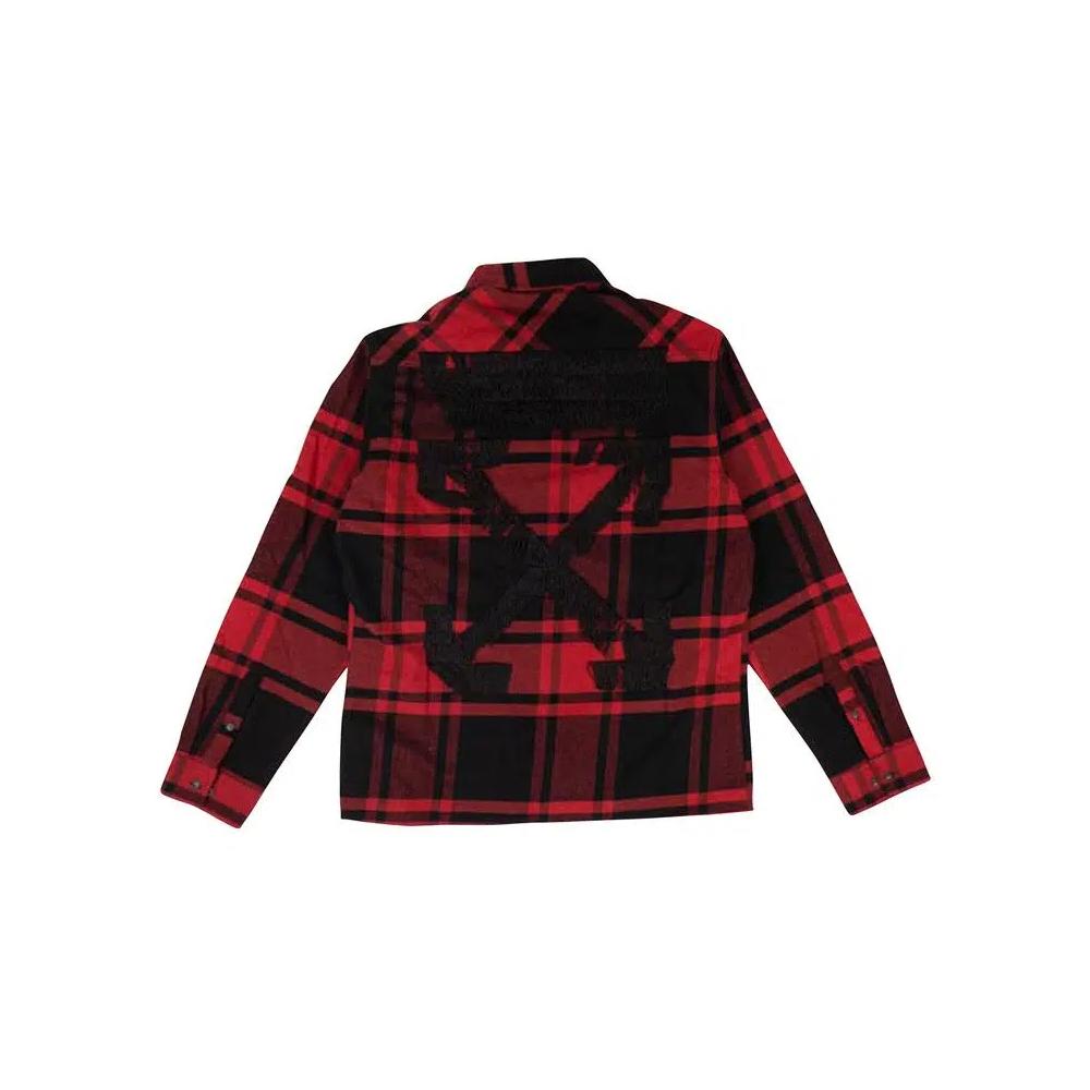 Рубашки Off-White Luxury Check Button Down Shirt 'Красный' 2