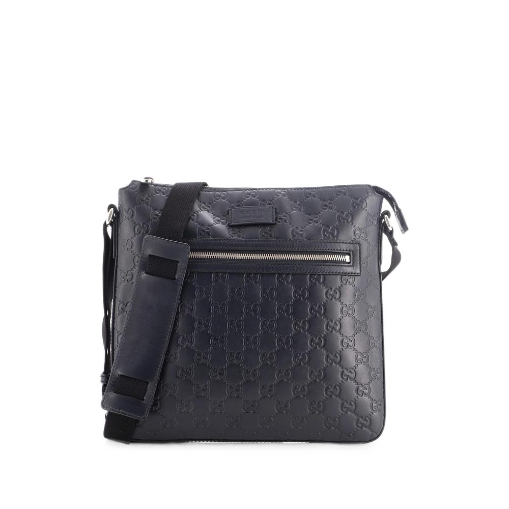 Signature Zip Messenger Bag Guccissima Leather Medium crossbody bag 2