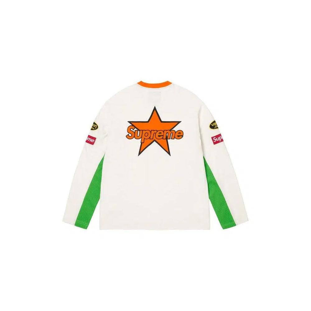 Рубашки и топы Supreme x Vanson Leathers Long-Sleeve Top 'White' 2