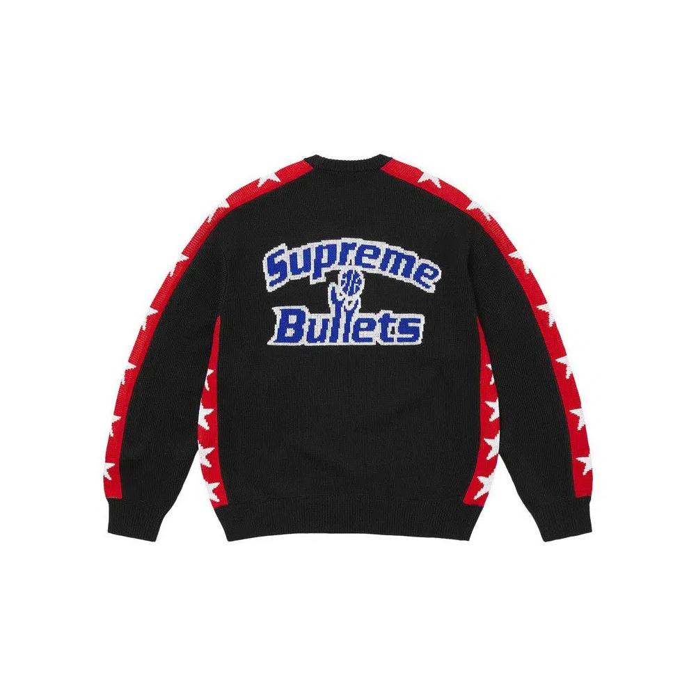 Свитера Supreme x Mitchell & Ness Teams Sweater 'Black' 2
