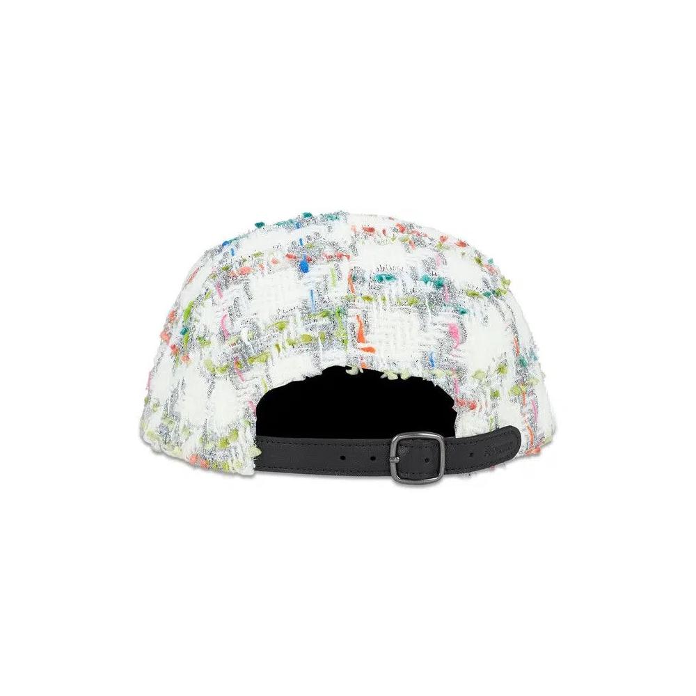 Кепки Supreme Metallic Bouclé Camp Cap 'White' 2